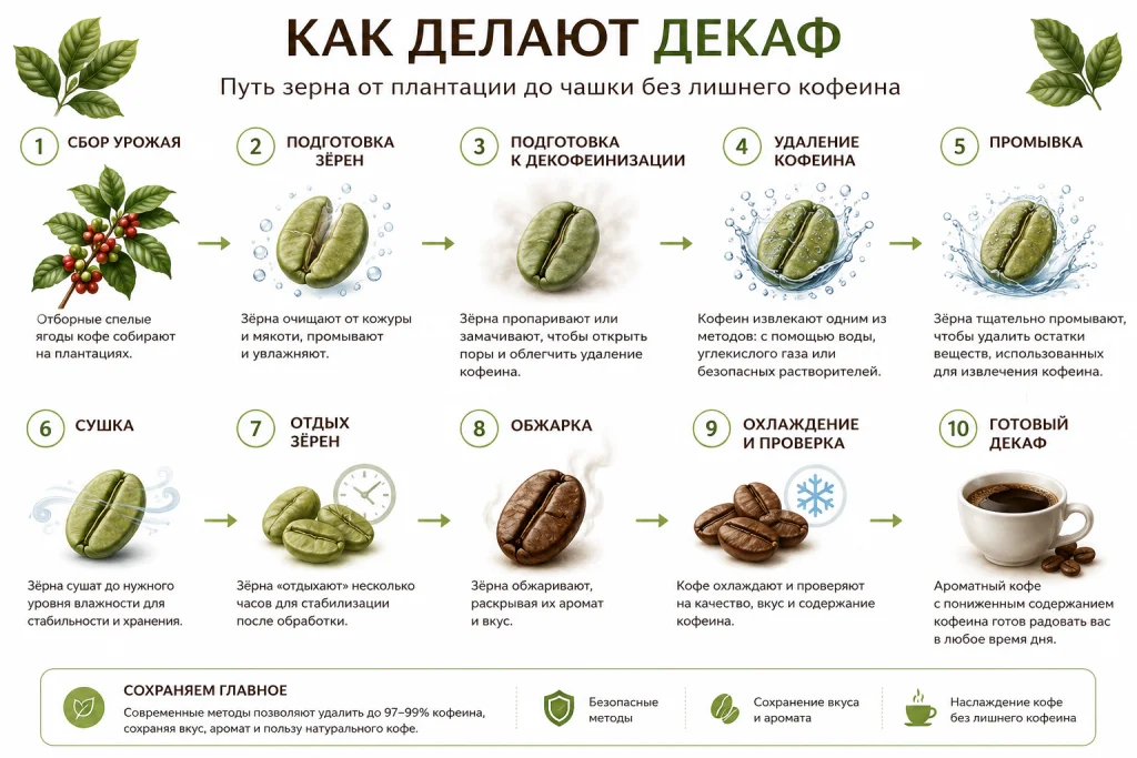Процесс декофеинизации