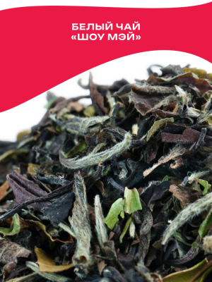 Чай белый Китай Шоу Мэй (Брови долголетия) элитный