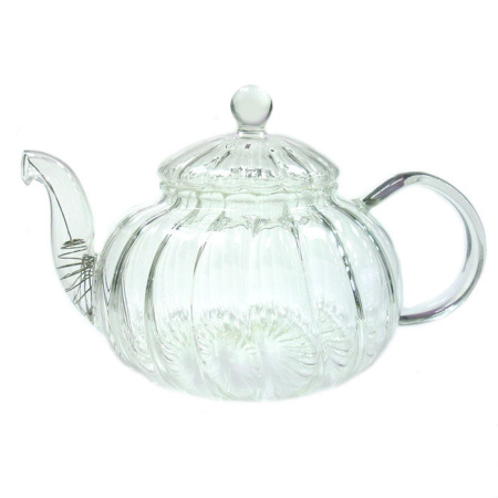 Заварочный чайник из жаропрочного стекла "Колеус" с пружинкой-фильтром в носике, 600 мл, дно d90 мм